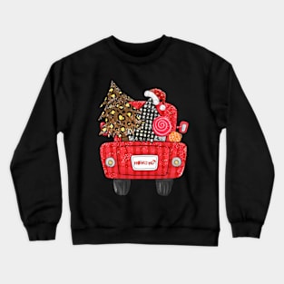 christmas tree plaid Crewneck Sweatshirt